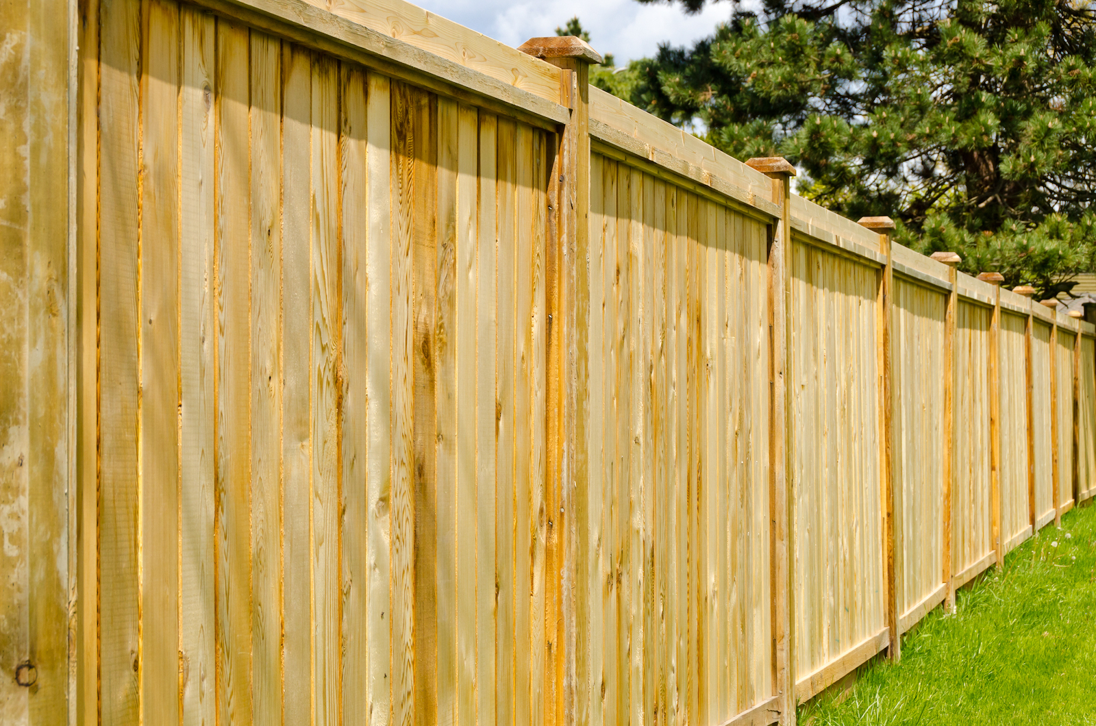 houten tuinschutting